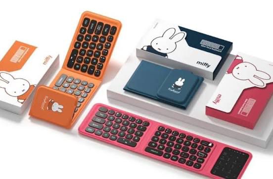 $228件。miffy 正版授權‼️安心購買🩷 miffy 三折式藍牙鍵盤🟡 