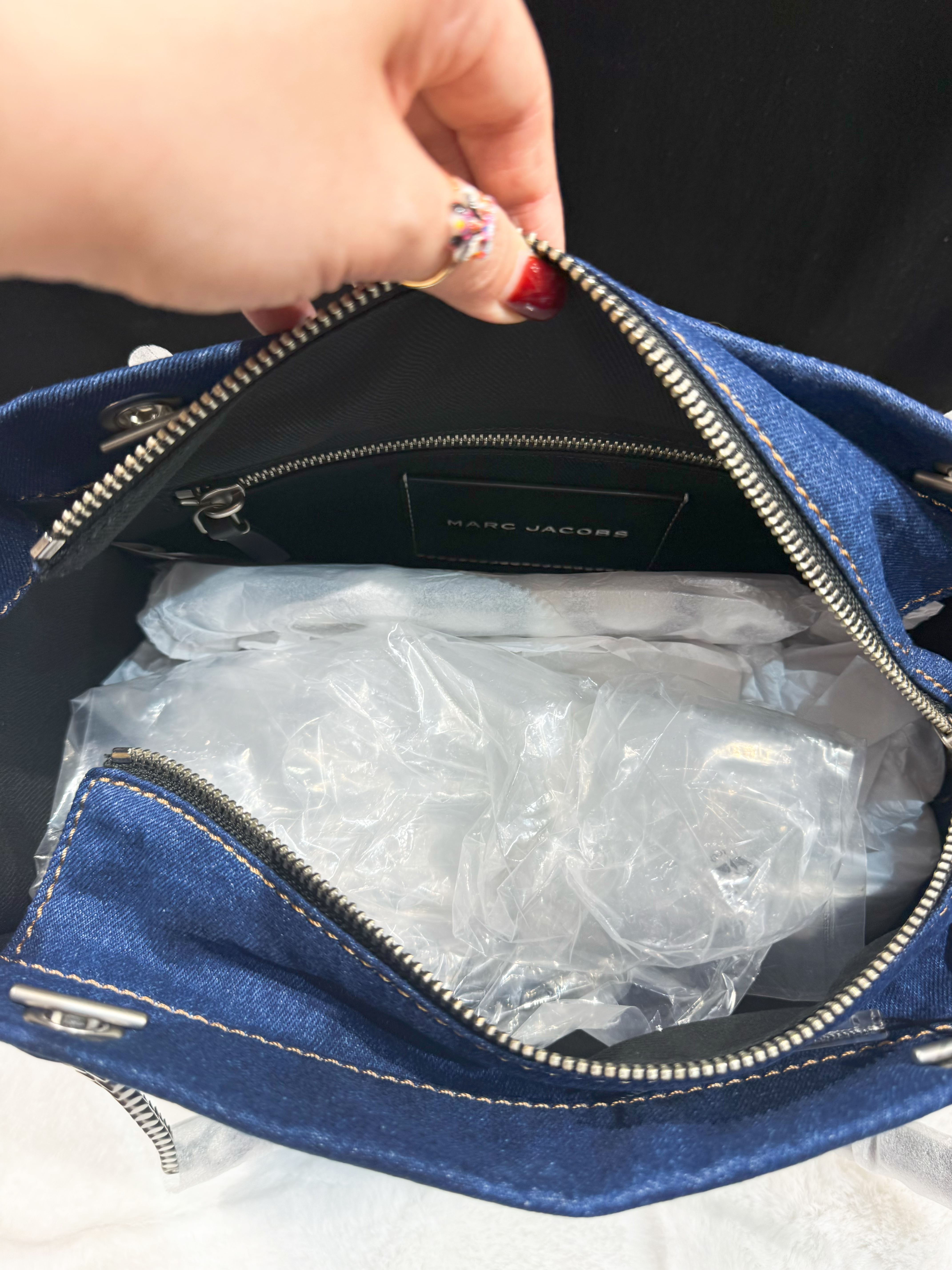Marc jacobs chain tote M denim