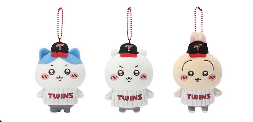 《Pre-Order》公仔匙扣｜韓國 Chiikawa 吉伊卡哇 X LG Twins 棒球隊商品 (26CKW17-P)