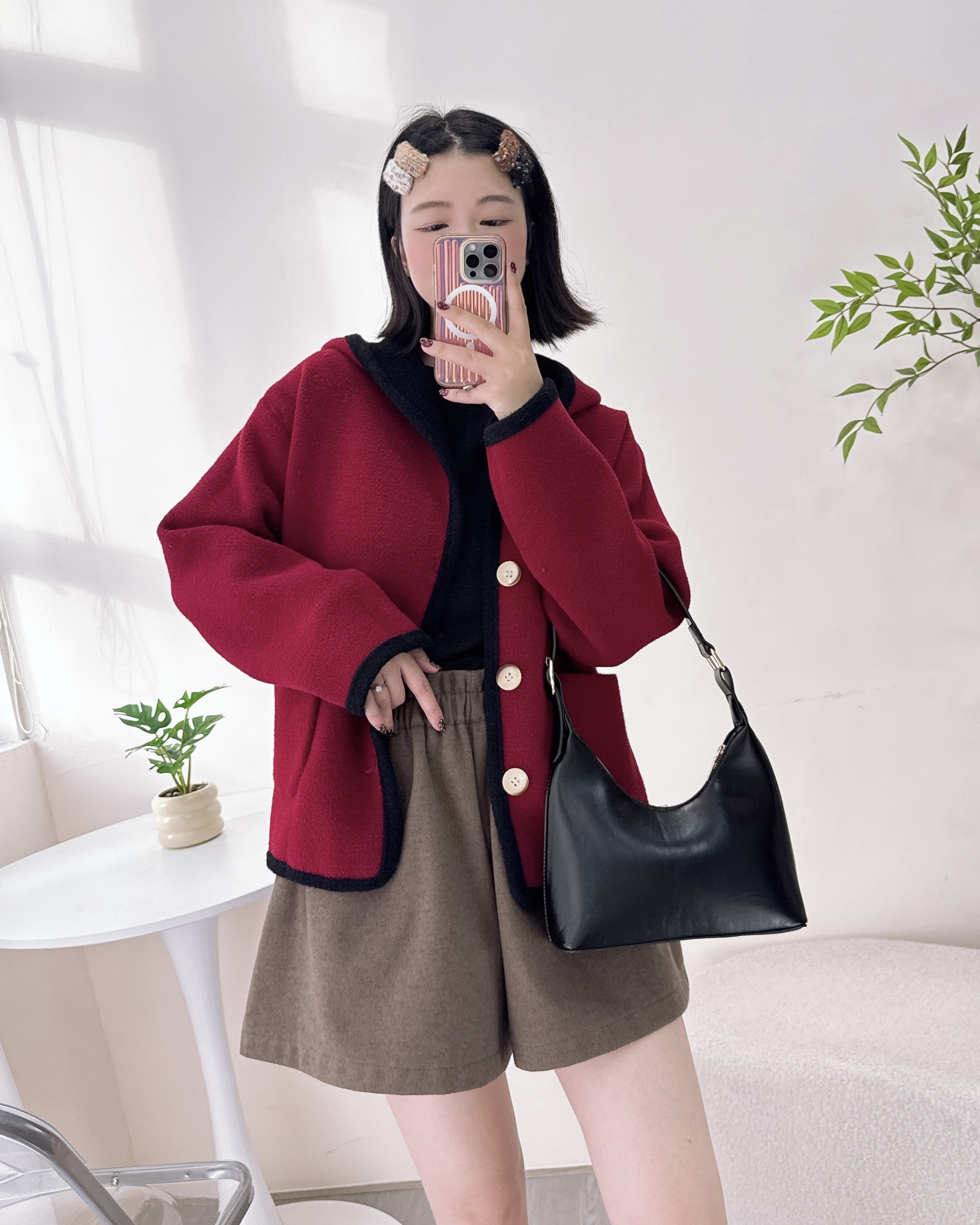 超高質珊瑚絨雙面外套 2色