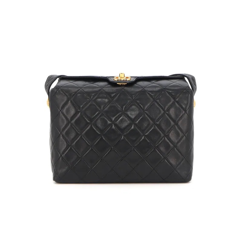 Chanel Coco Mark Matelasse Lambskin Turn Lock Crossbody Bag