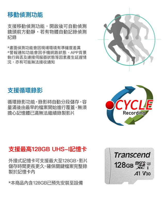 WIFI 4K 煙霧偵測器造型無線網路微型針孔攝影機(128G) 影音記錄器