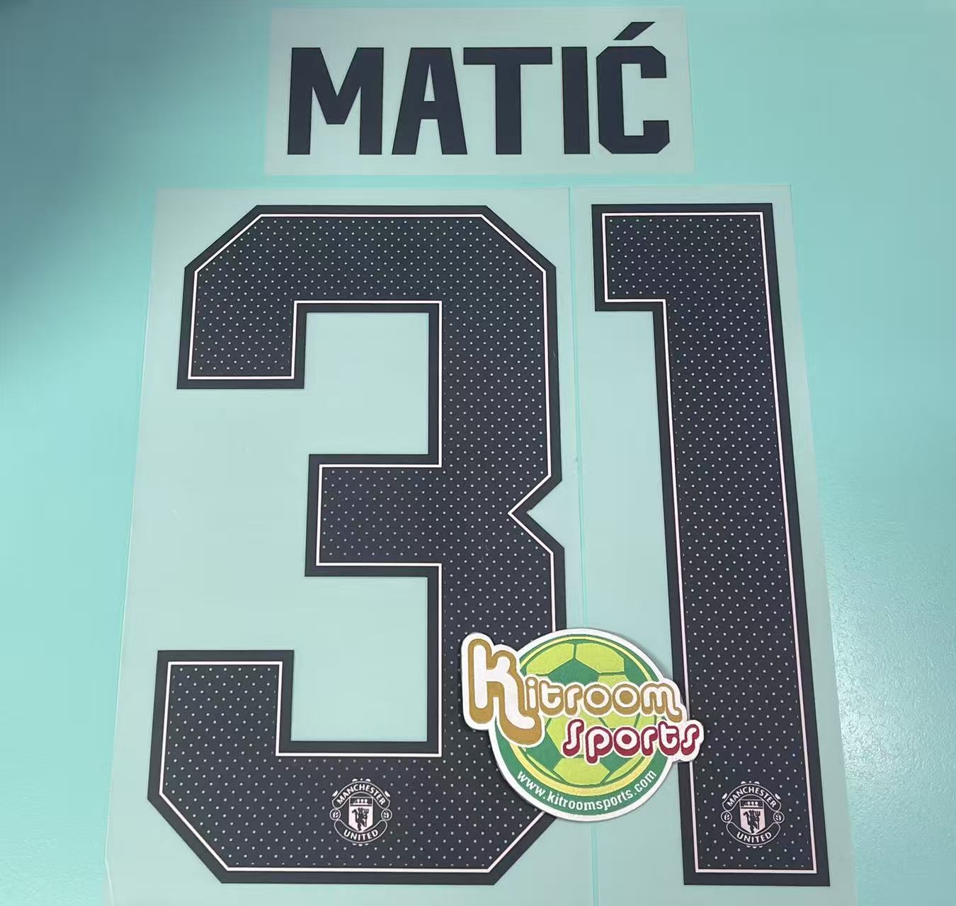 2018-19 Manchester United Away UCL Nameset #31 MATIC