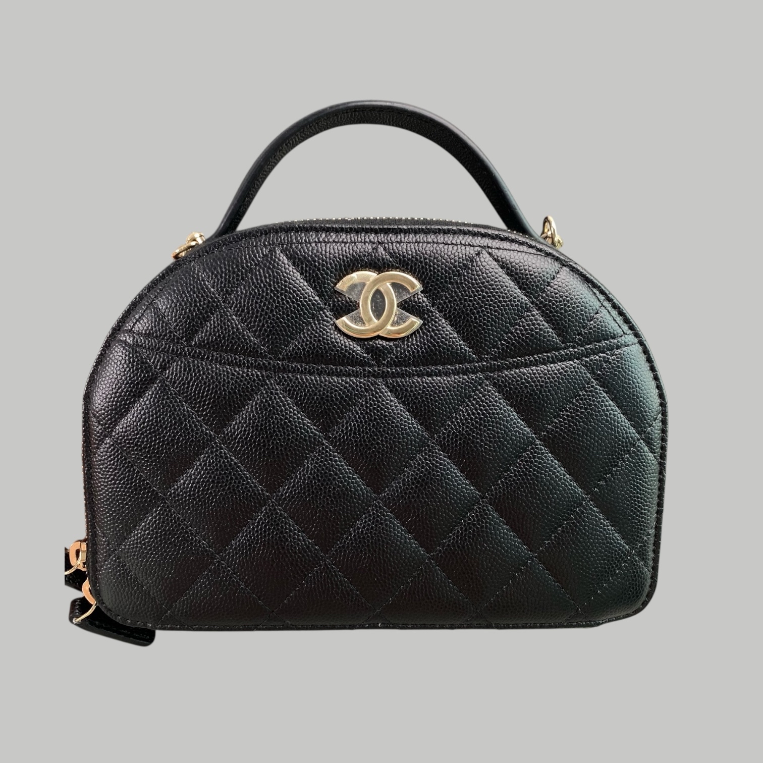 Chanel 25C Caviar Chain bag 牛皮保齡袋