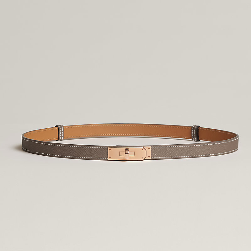 配貨價出✨Hermes Kelly belt ! Free size 🩷 任何腰圍都用到，唔使驚錯size😗  大象灰玫瑰金