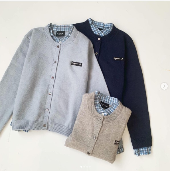 預訂 Agnes.b 假兩件針織長袖上衣