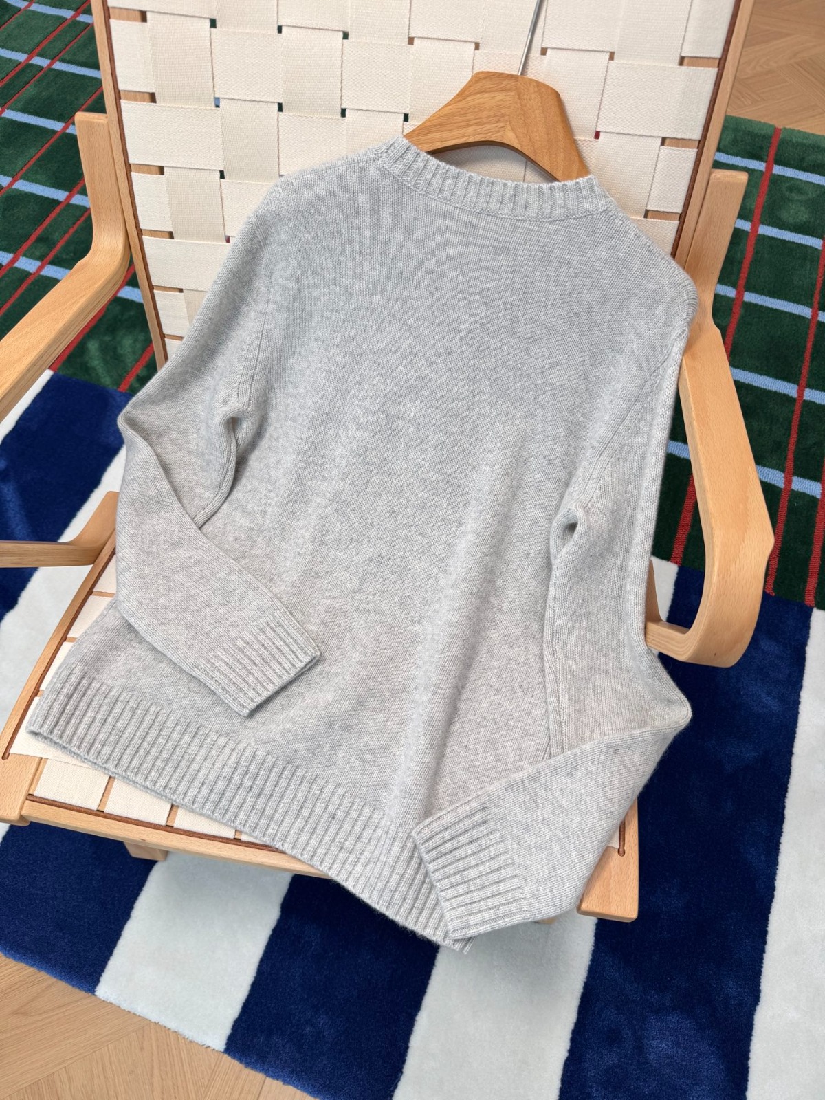 【頂級原單】Ralph Lauren 灰色墨鏡小熊針織衫