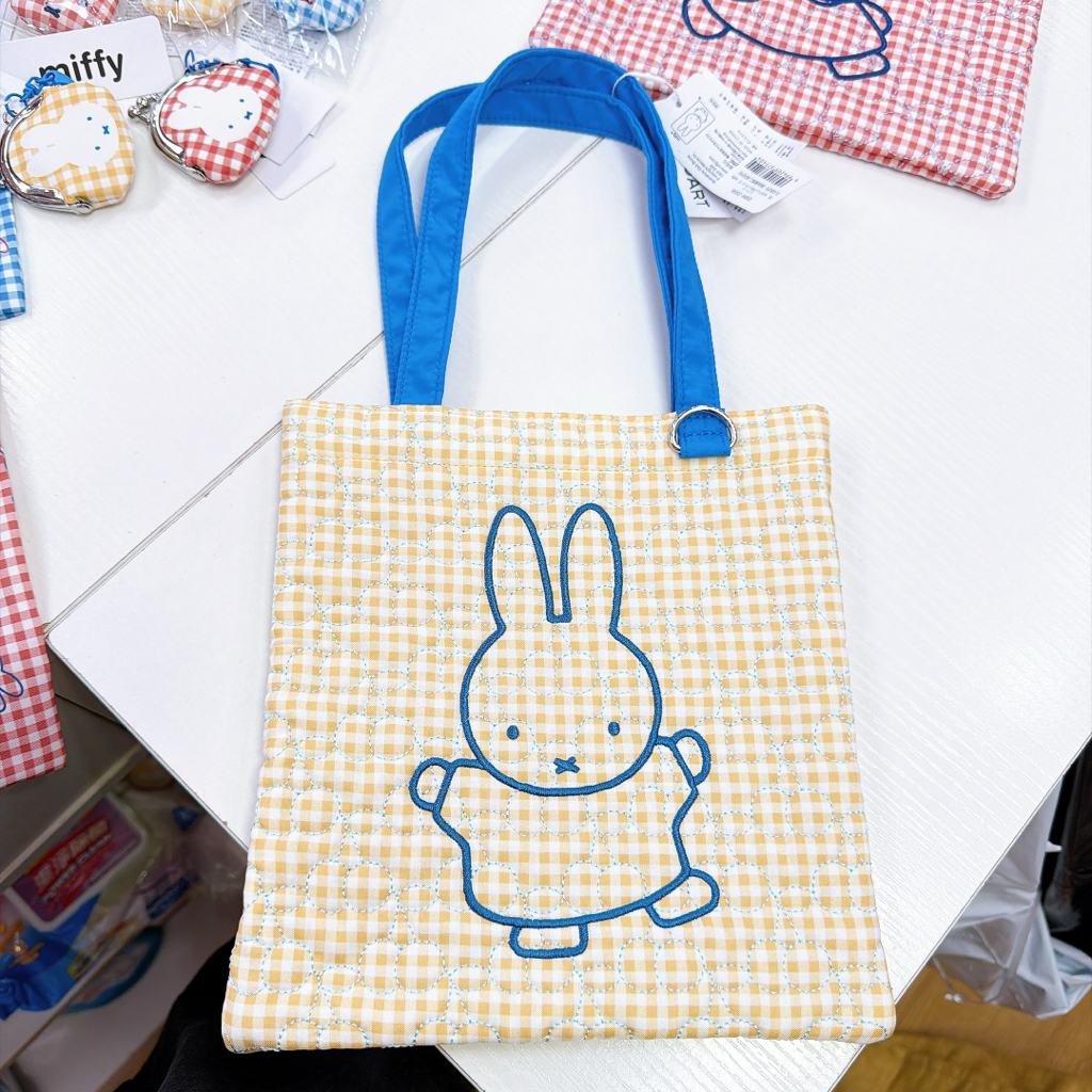日本直送新款Miffy格仔系列多款產品手挽袋環保袋眼鏡盒散子包公仔掛飾
