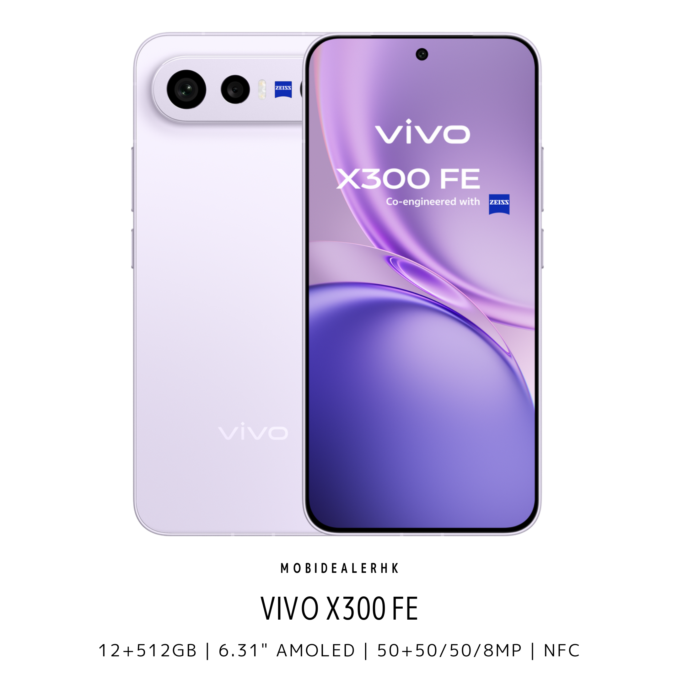 Vivo X300 FE | 5G | 智能手機 | 12+512Gb | 6.31" AMOLED | 50+50/50/8MP | NFC