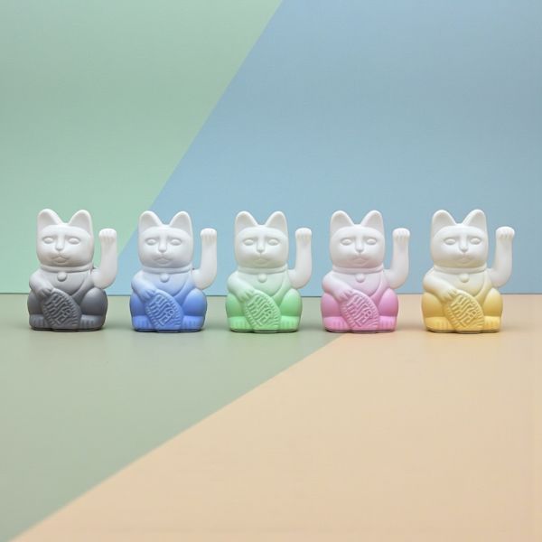 📦訂購 台灣代購 la boite Double Lucky! Cats Lucky Cat 雙色漸變幸運繽紛自動招手招財貓