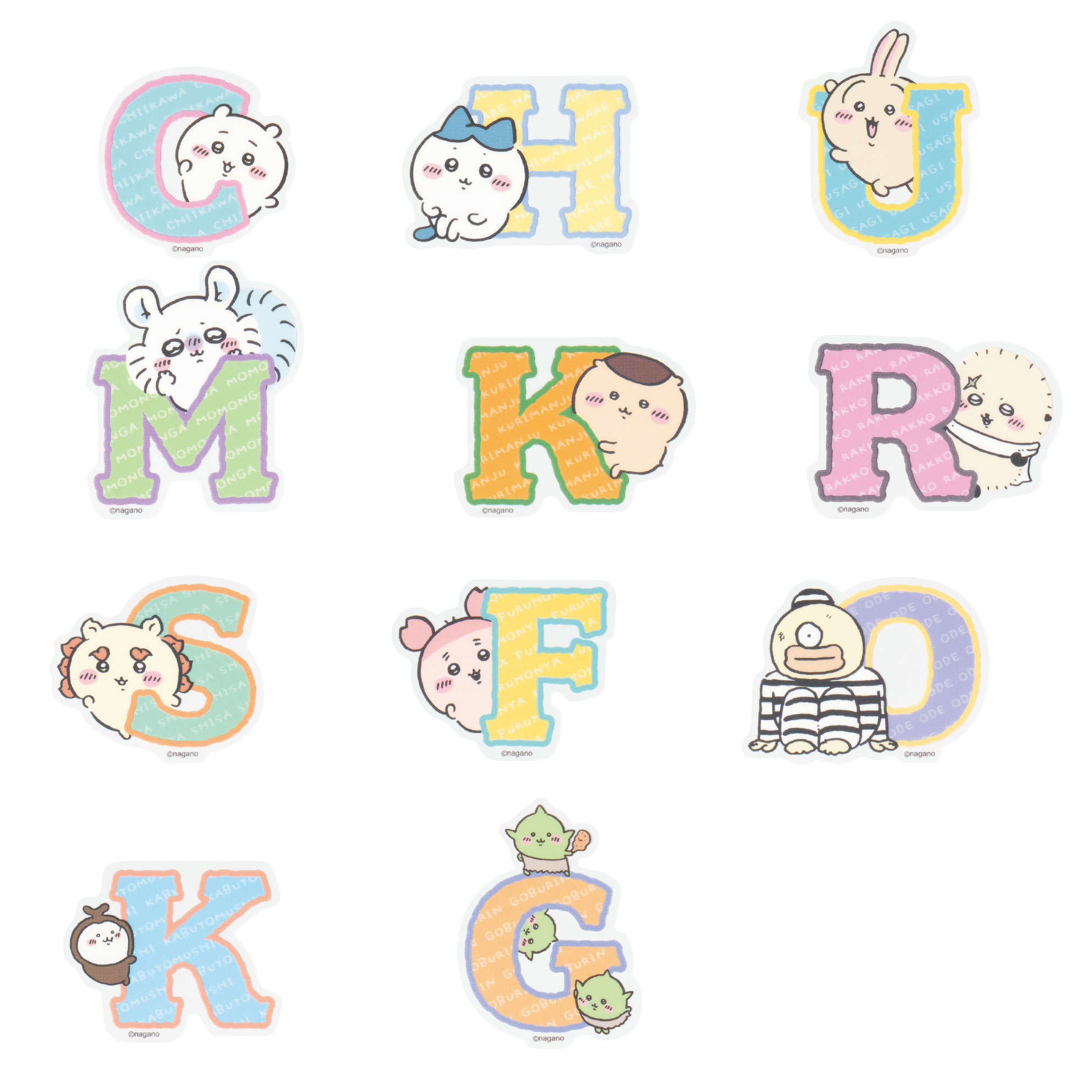 四月連線貨品 - 日本CHIIKAWA PARK 可以貼在手機上的尺寸的耐熱耐水貼紙