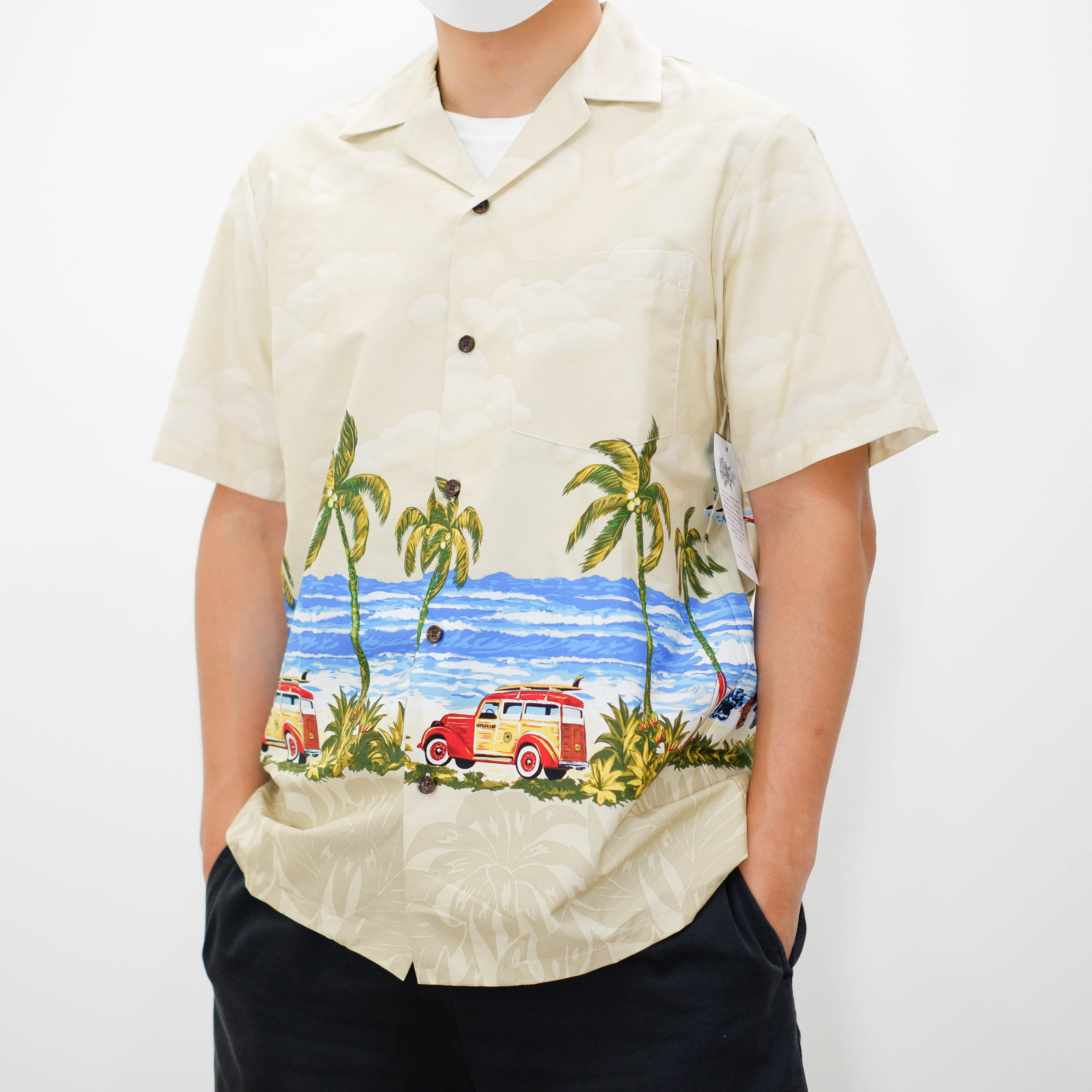 Robert J.Clancey Red Car Hawaii Shirt