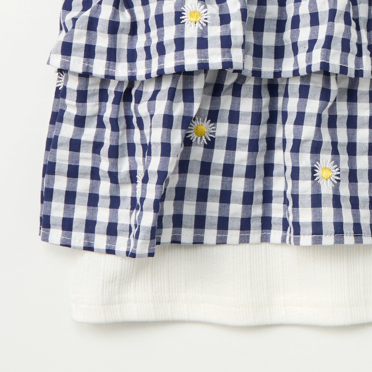 🇯🇵預訂 日本直送🇯🇵Buddy Lee 兩色標誌雛菊刺繡格紋仿吊帶背心式短袖上衣