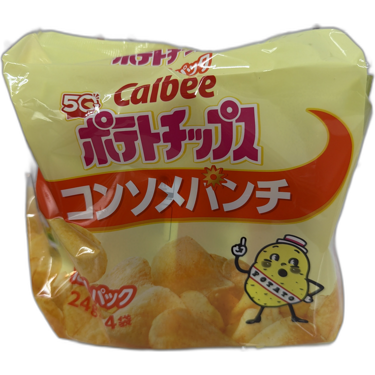 日本卡樂B 淡鹽味薯片 4 包裝