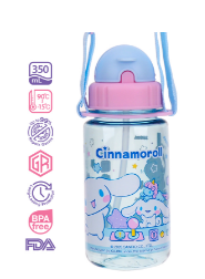 Cinnamoroll 350ml 飲管膠水樽連頸繩