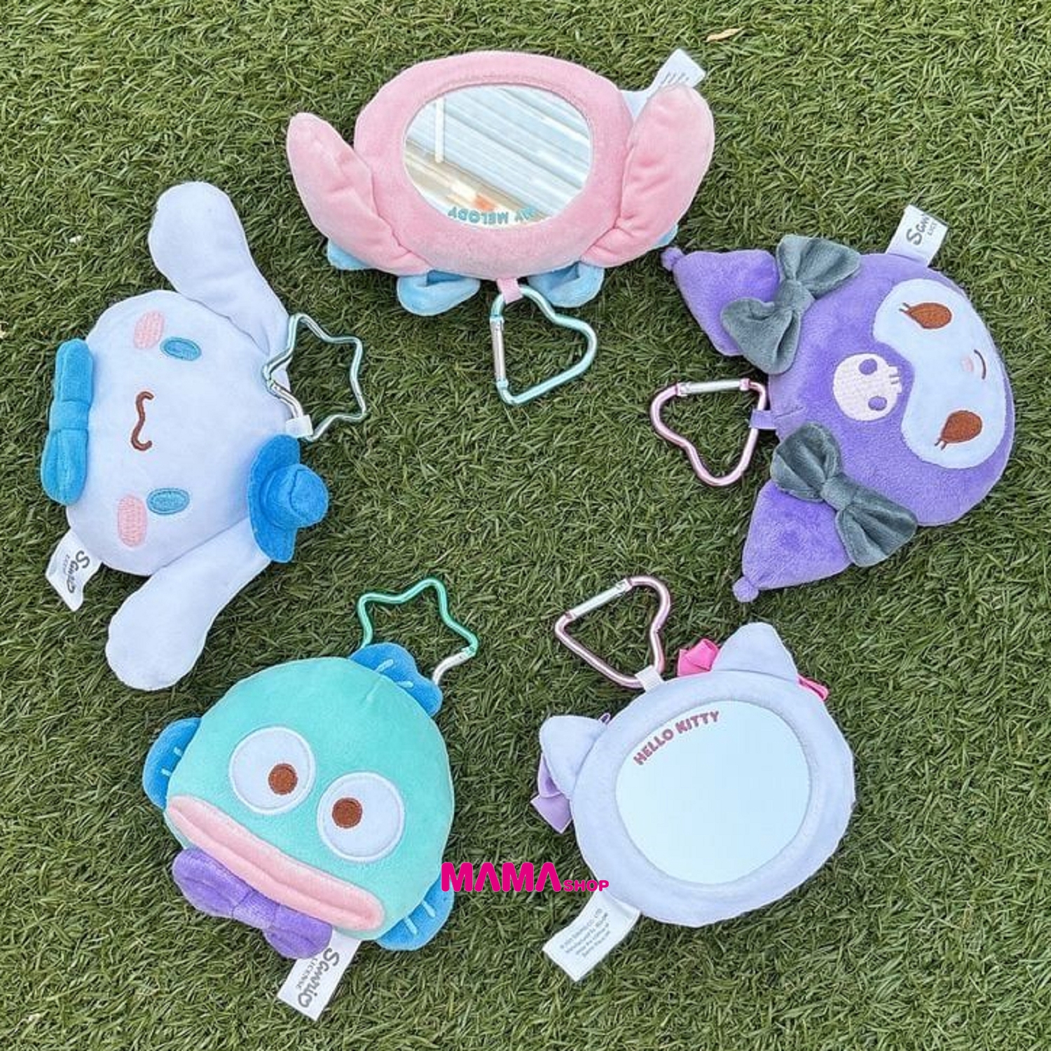 Sanrio 毛公仔鏡連匙扣