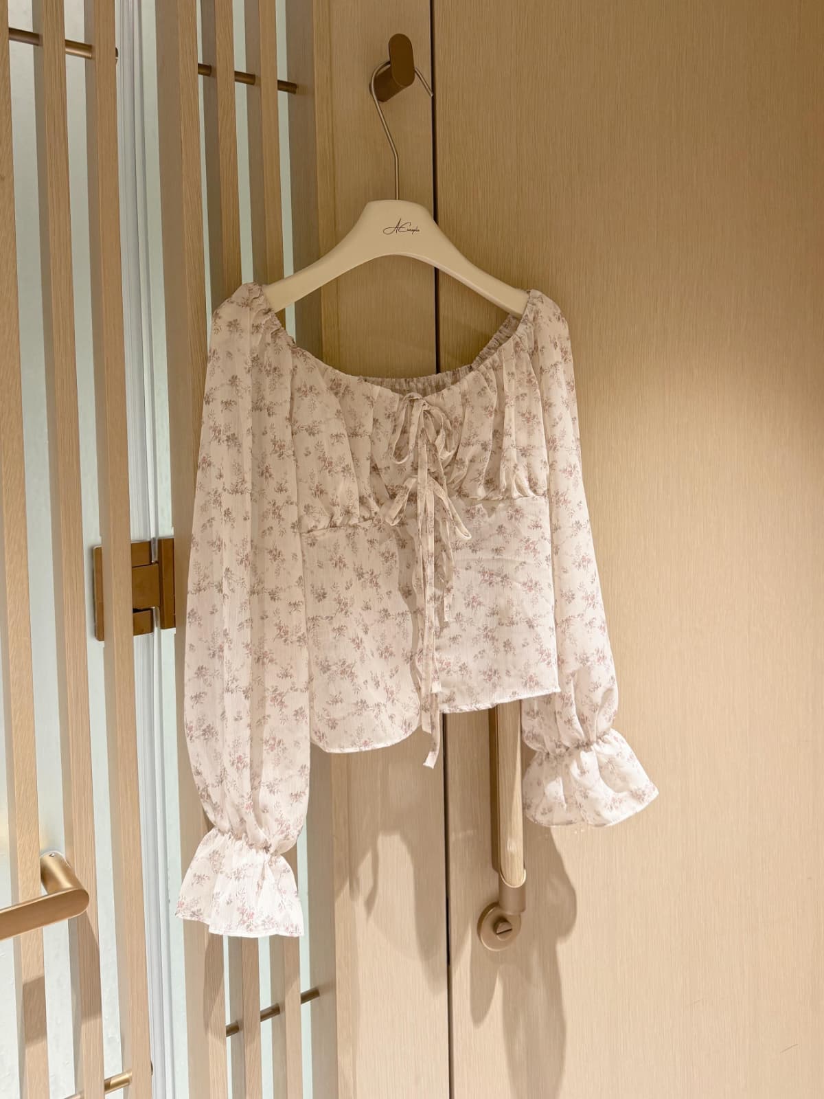 【溫柔感滿滿】法式雪紡碎花上衣