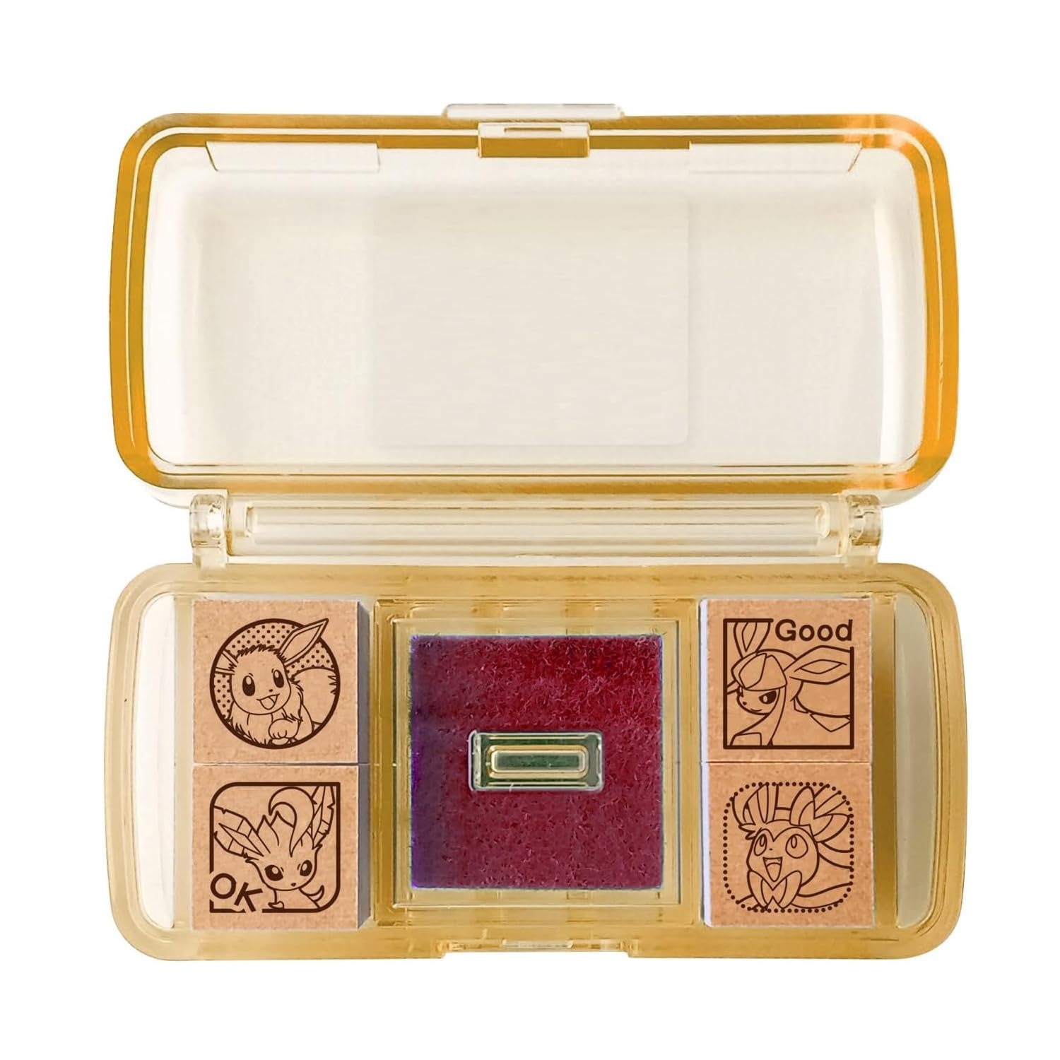 現貨｜Pokemon 伊貝 / 冰伊布 日本製 迷你 木製 印章 套裝 (SGM-035) 