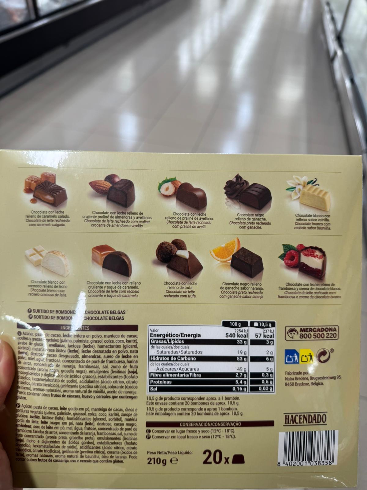 西班牙金色盒裝朱古力10種口味