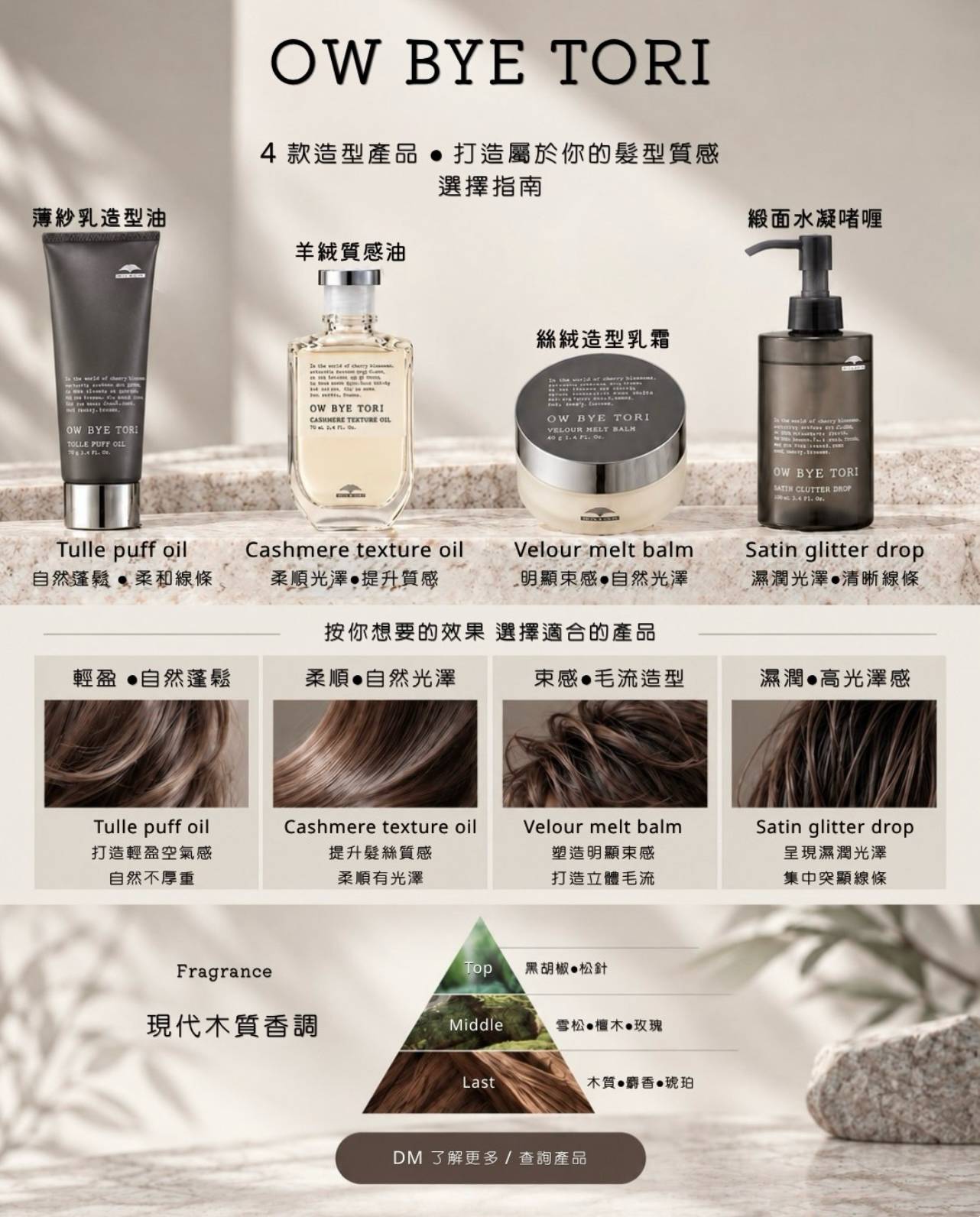 MILBON OW BYE TORI Cashmere Texture Oil 羊絨質感油 70ml