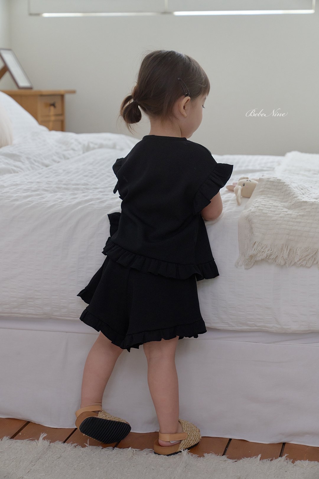 ☀️預訂 韓國直送☀️🇰🇷Bebenine兩色荷葉邊袖寬鬆開襟上下套裝