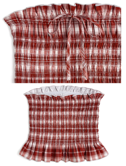 韓國女團ILLIT同款~ 格紋平口背心 [pm863]