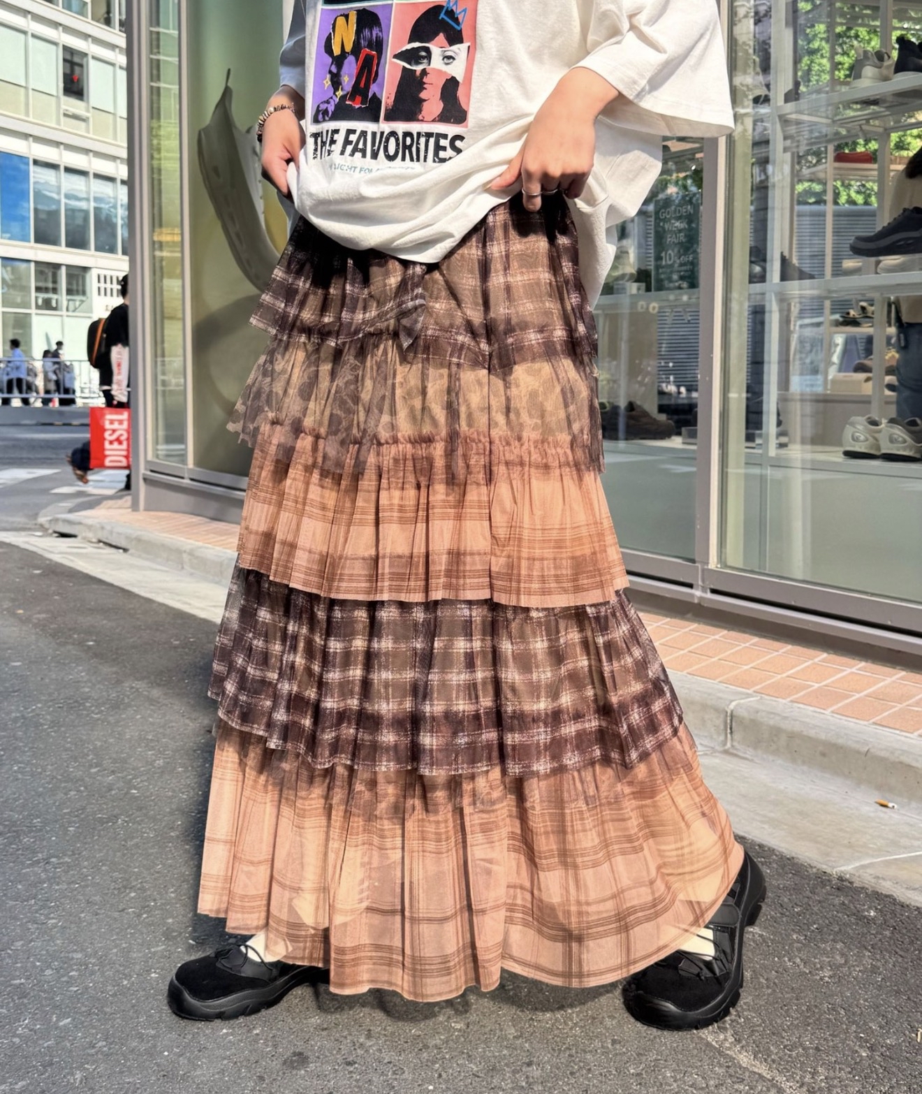 日本紗紗長裙