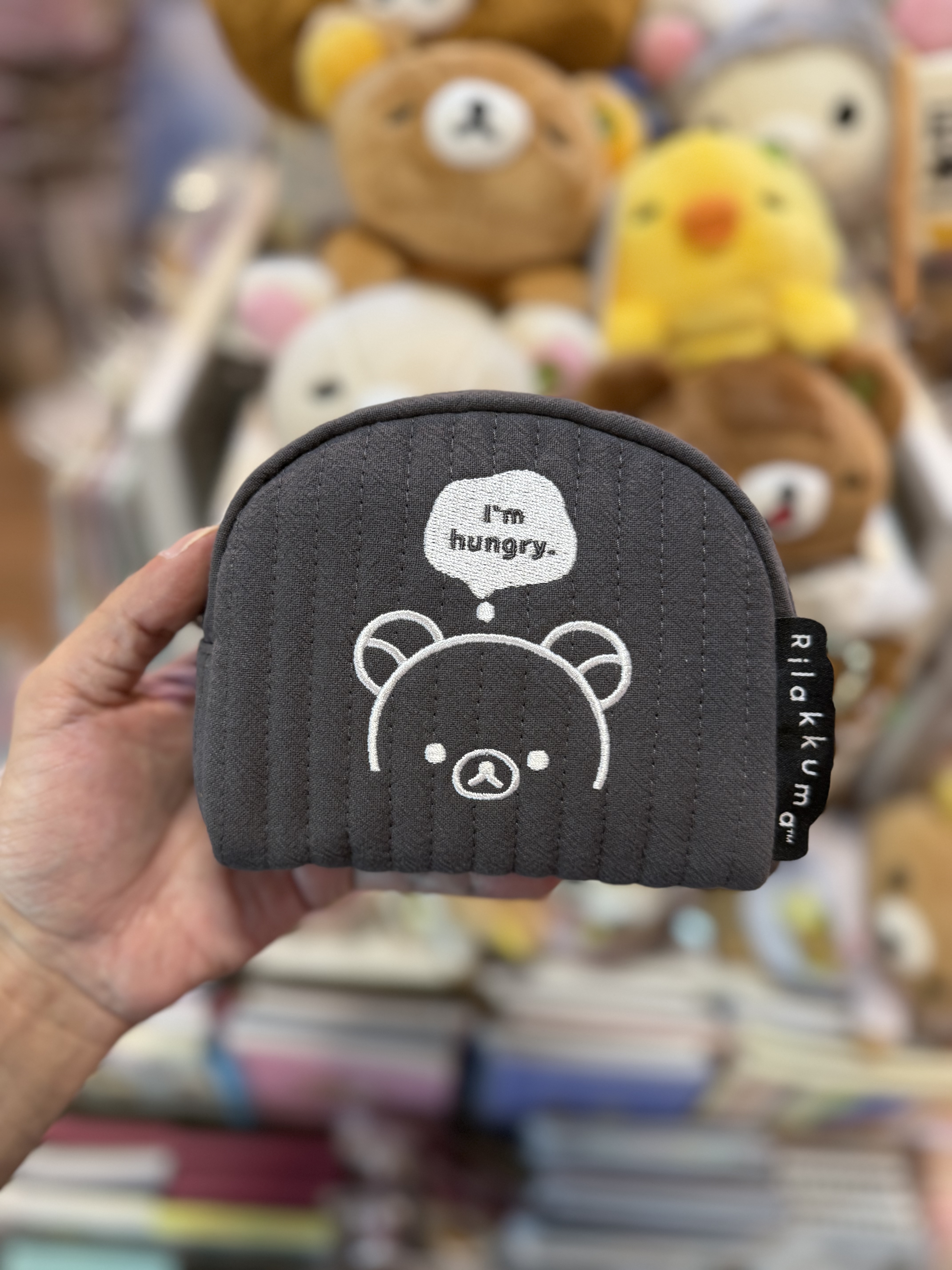 《現貨》全新Rilakkuma黑白造型化妝袋