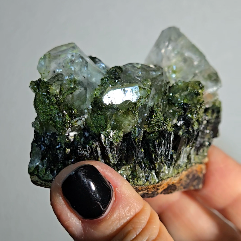 Epidote and quartz specimen from Turkey - ED1