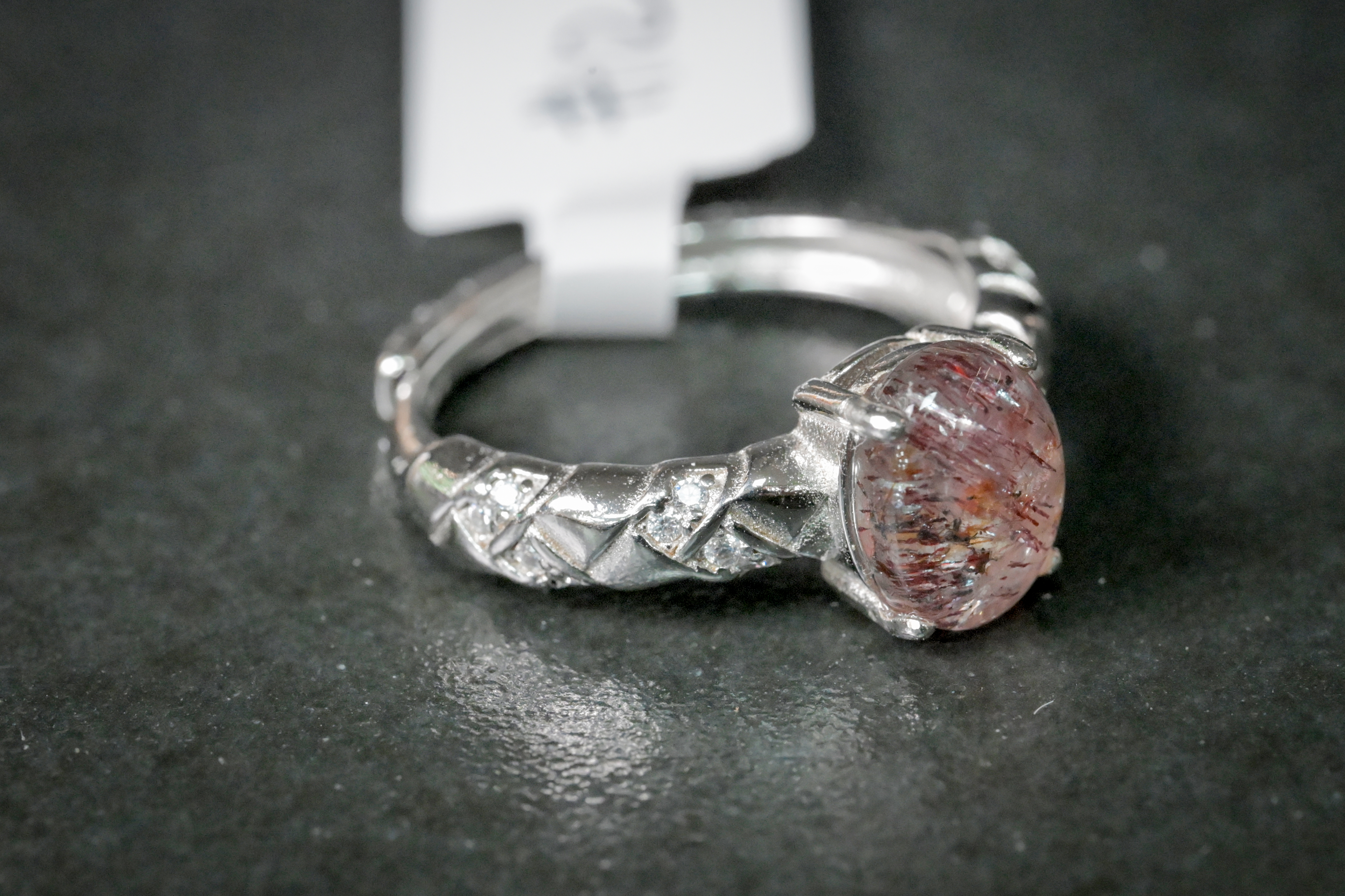 超七水晶純銀戒指 #012｜日信水晶 身心工房｜Super Seven Crystal Sterling Silver Ring #012