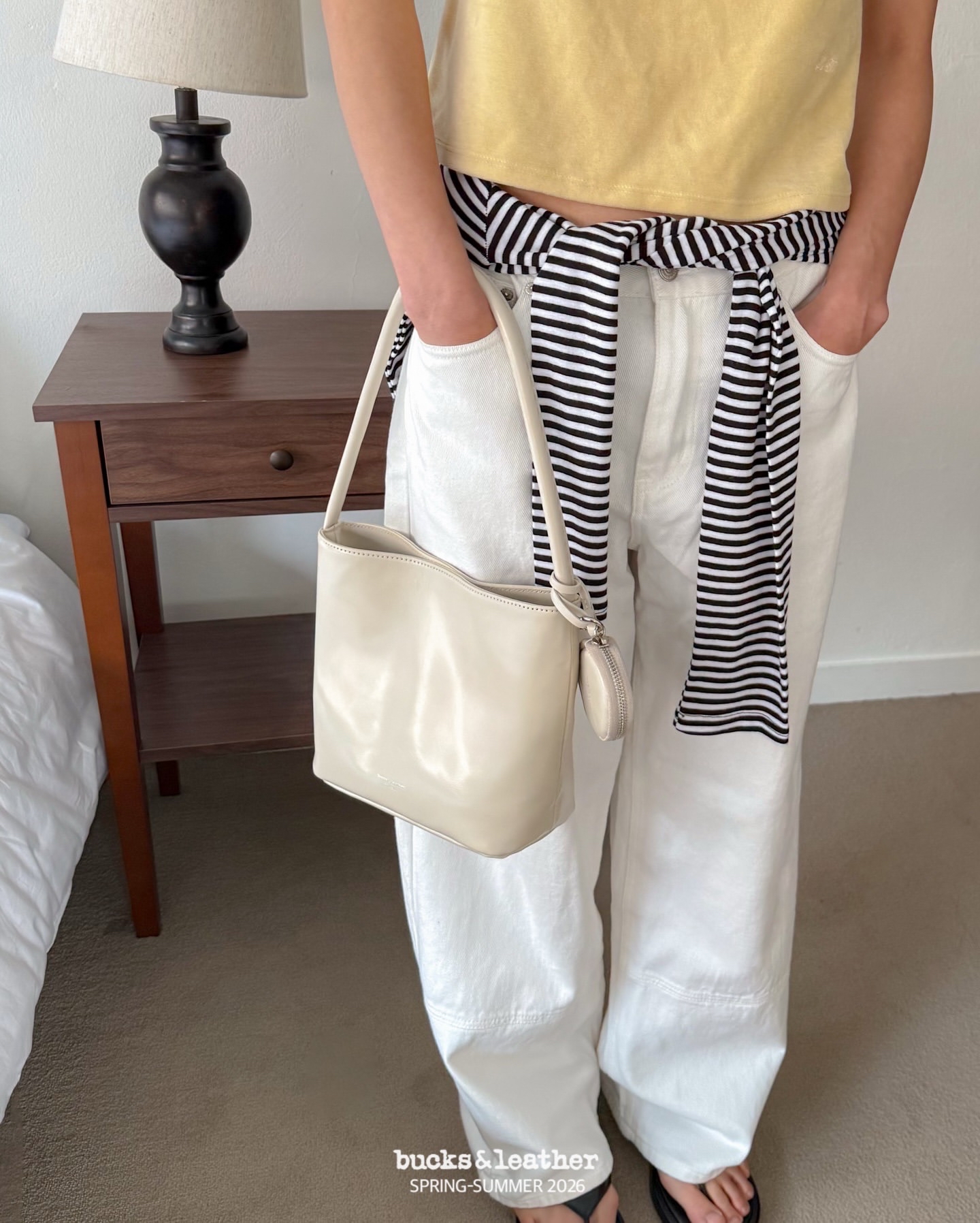 連線一口價, 不再有額外折扣【26SS】 預訂_More Bag with mini conis bag By Bucks & leather