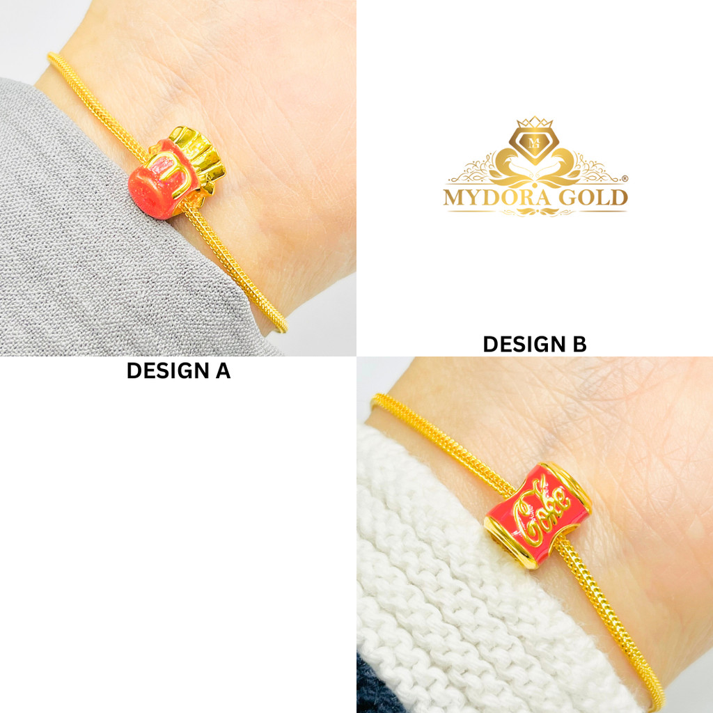 MYDORA Charm Bead Fast Food Enamel Series (5G) l EMAS 916/22K