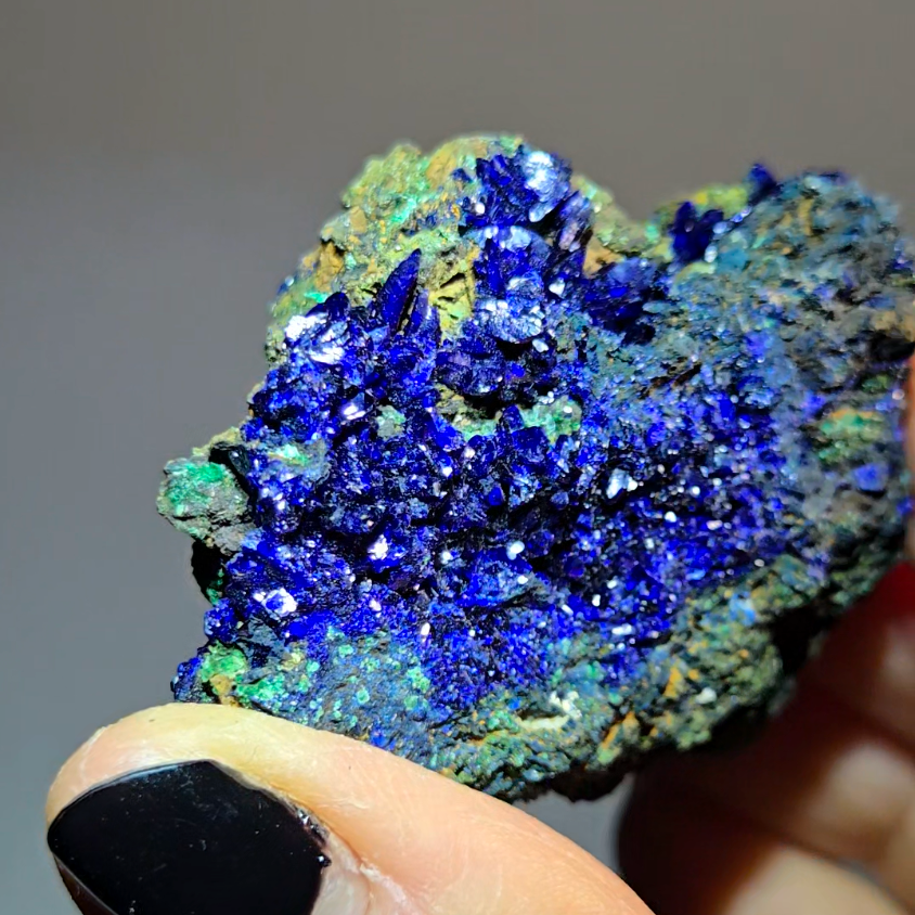 Azurite specimen with gemmy royal blue formations - AZ1