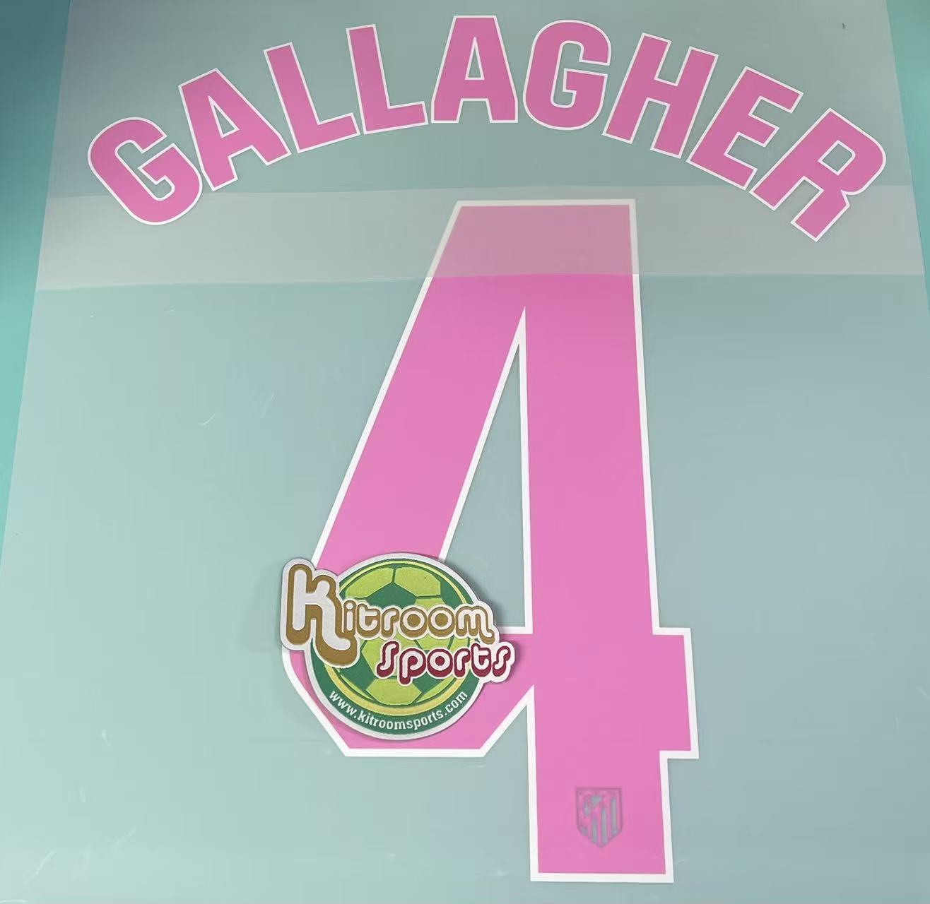 2024-25 Atlético Madrid Away Nameset #4 GALLAGHER