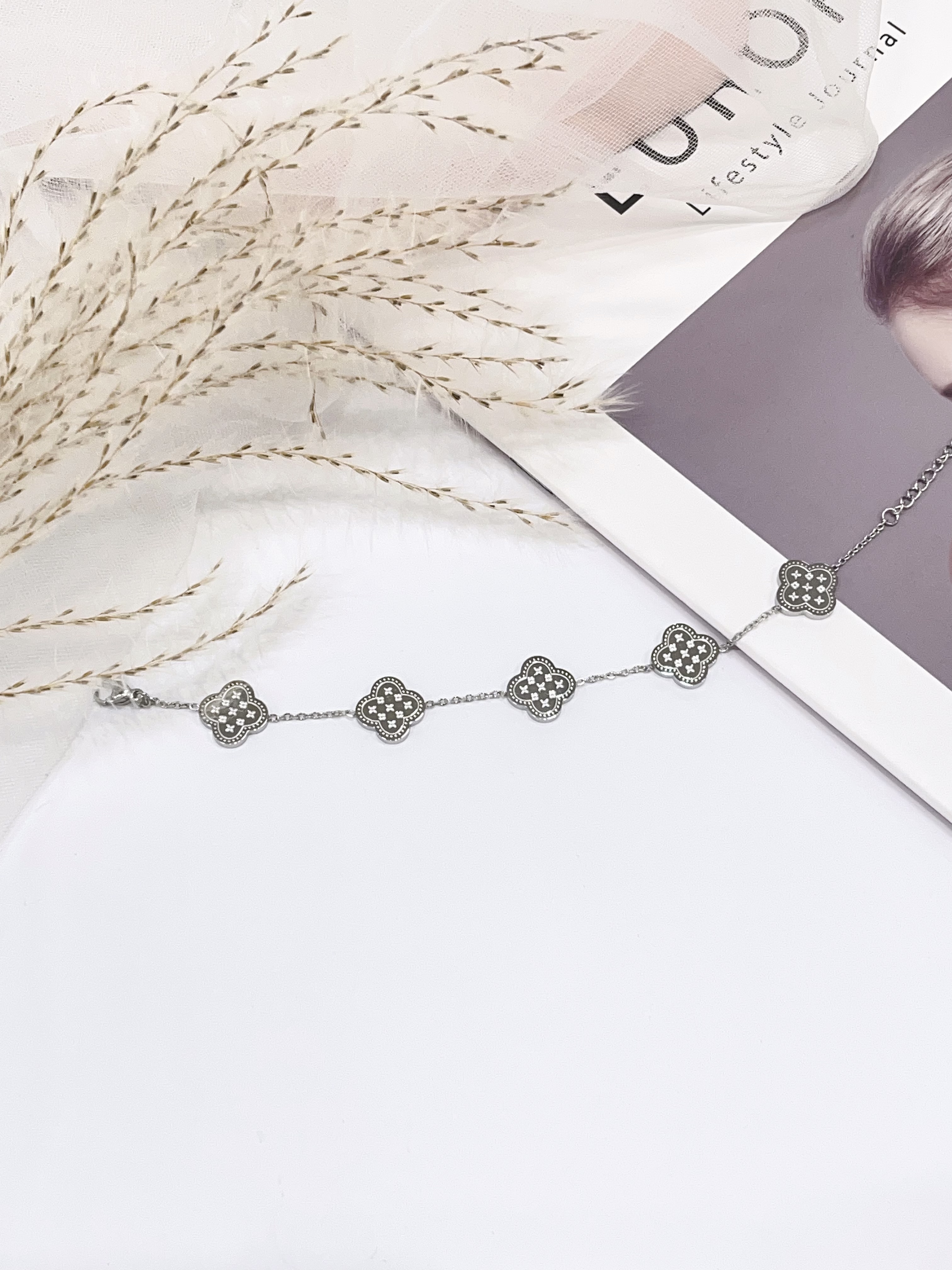 百搭幸运四叶草手链🍀