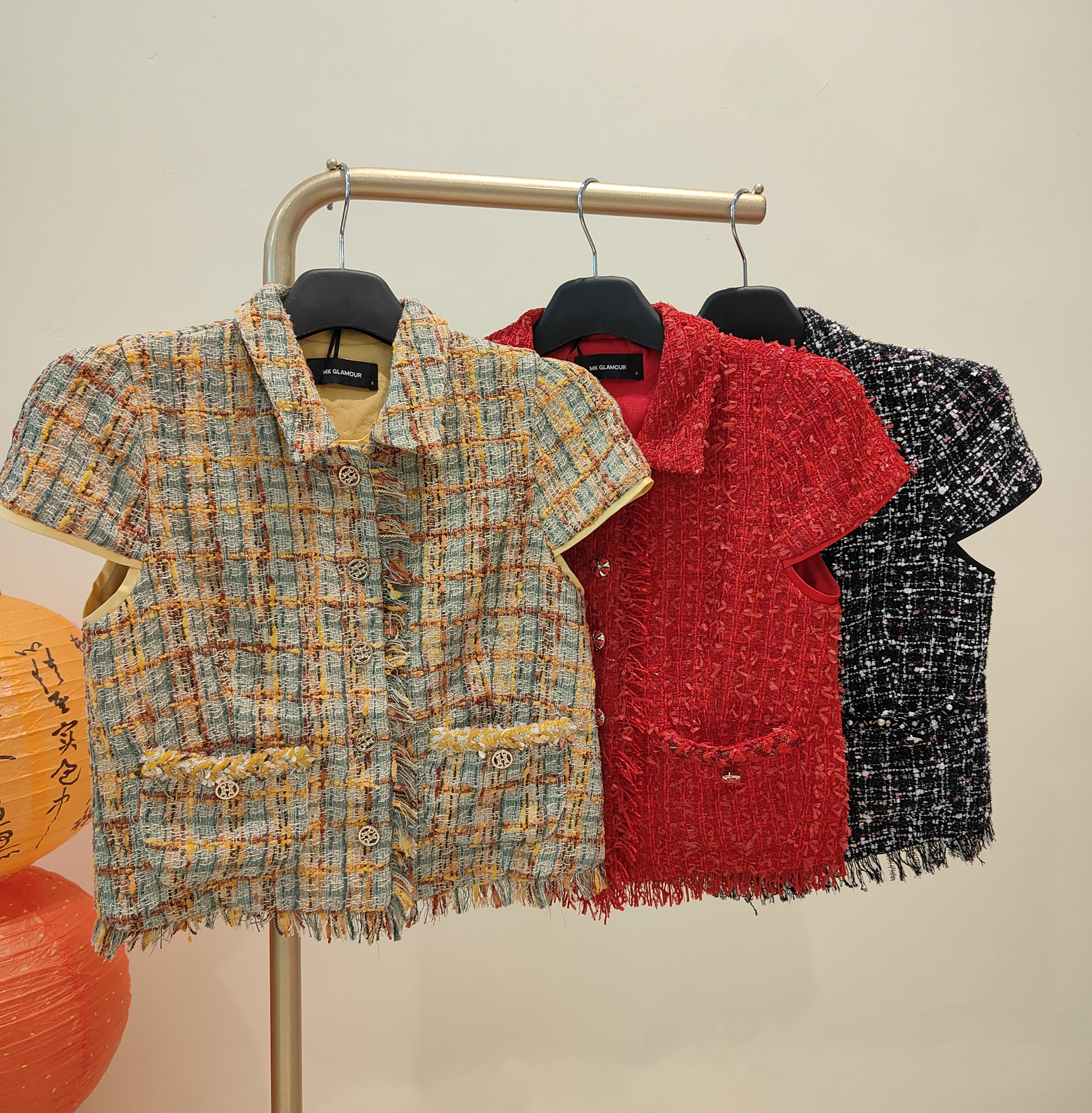 翻领小香风上衣 2639