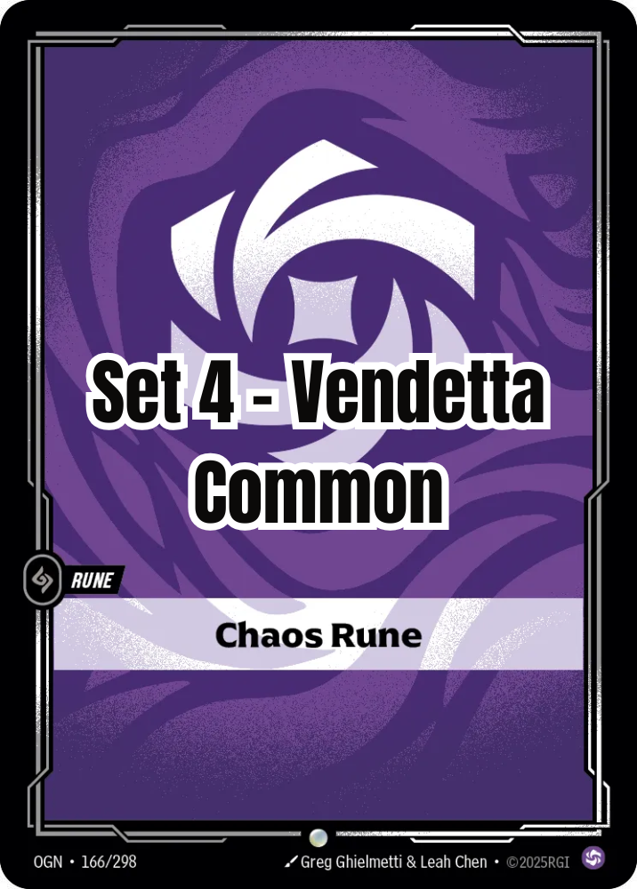Vendetta - Commen- Chaos Rune (Set 4)