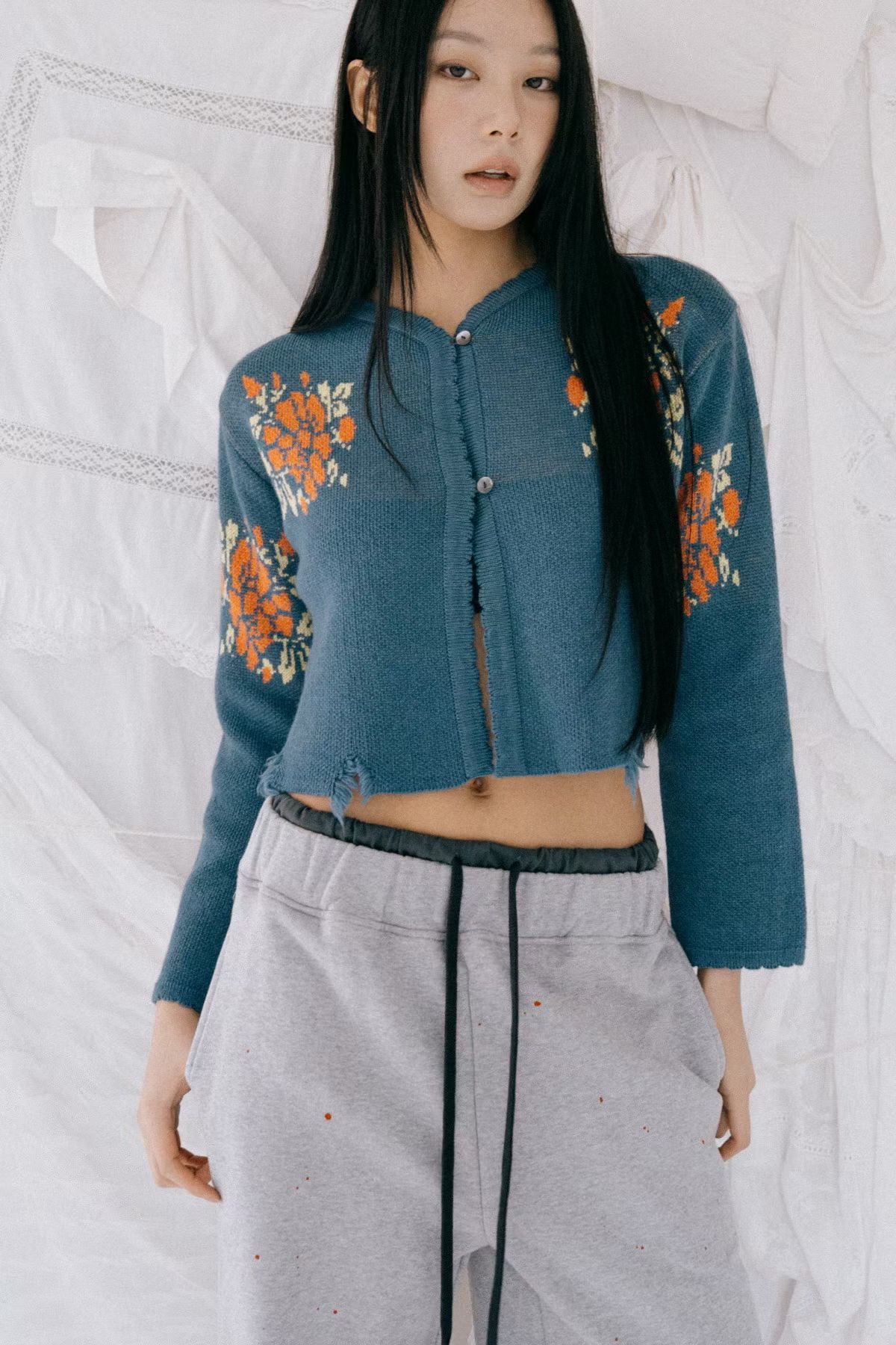 Flower cardigan