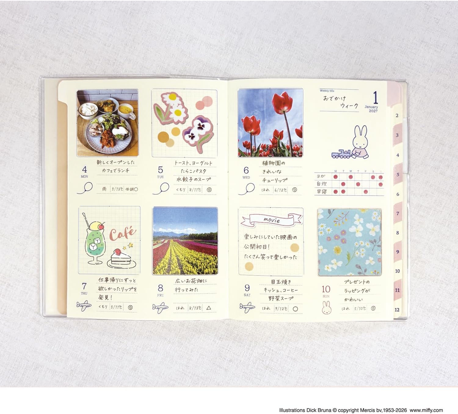 Miffy 2027 A6 Log Journal