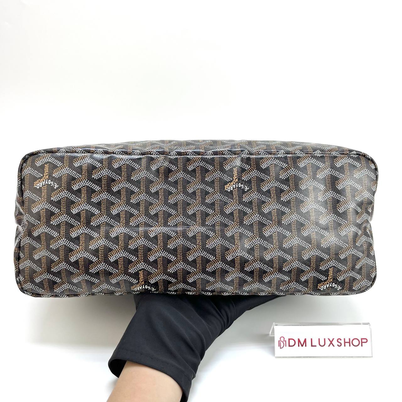 Goyard Black and Tan Hobo Boheme Bag 