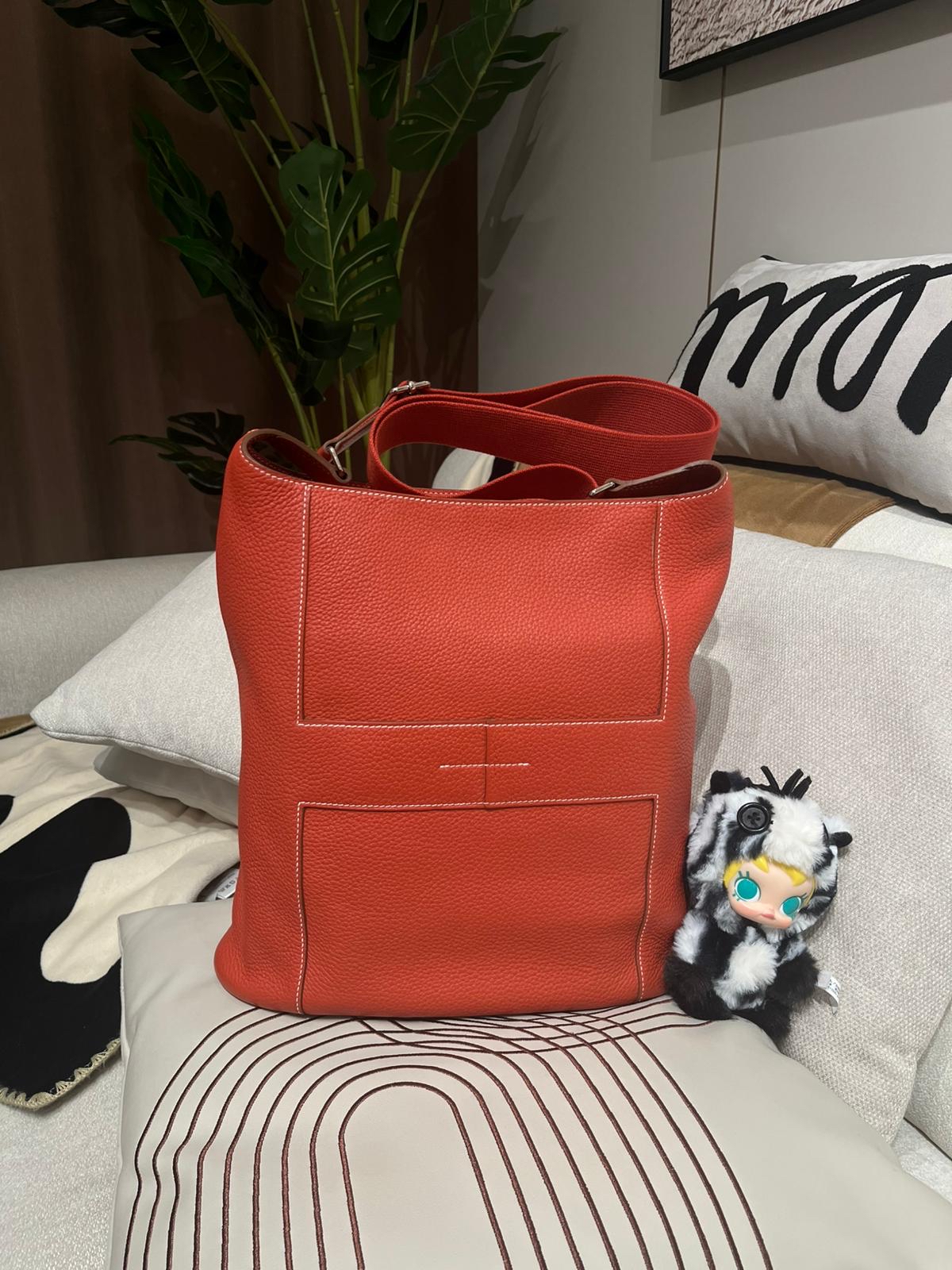 Hermes Good news bag Clemence 100%Authentic,98%new✅dust bag 