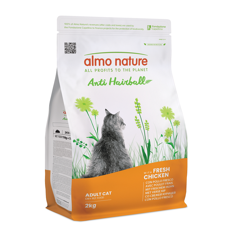 Almo Nature - 功能性系列 | 去毛球配方 新鮮雞肉 貓糧 2Kg