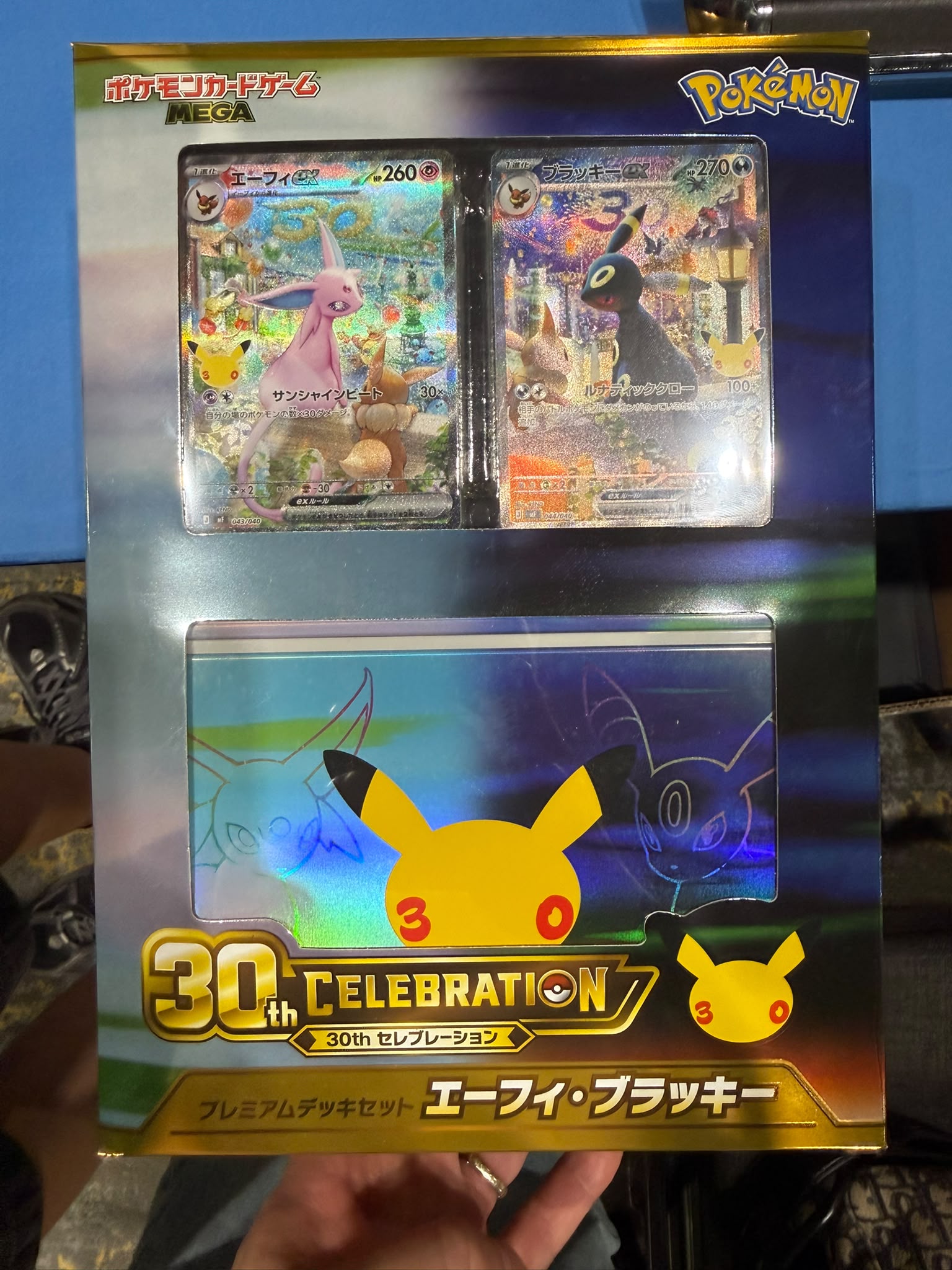 POKEMON 日版 30th 週年 日月伊貝禮盒