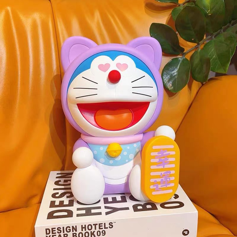 [訂購] 多啦A夢錢罌 擺設 福氣滿滿招財貓 (共8款)