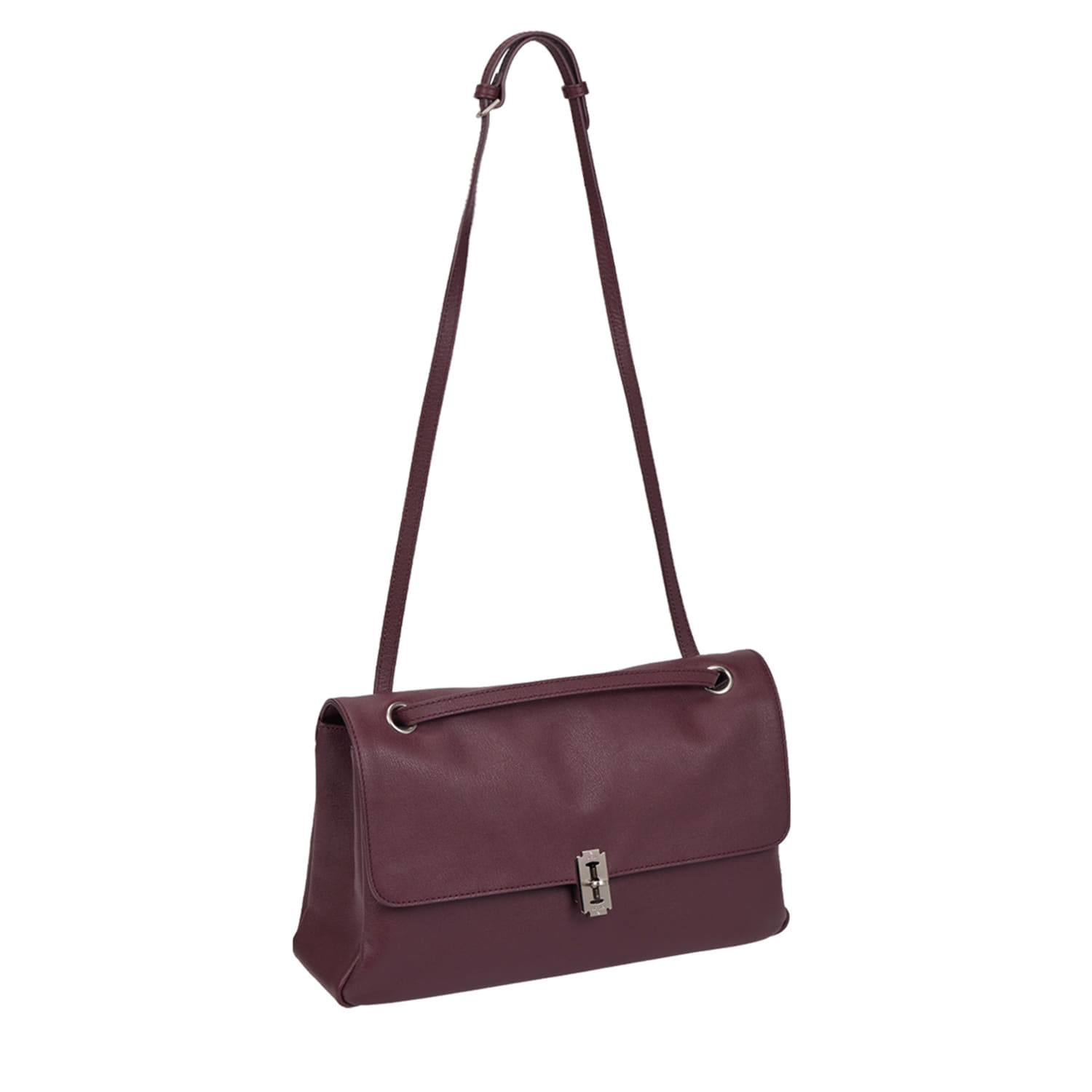 VUNQUE Toque Soft Baguette Shoulder Large 多功能軟皮法棍肩背包［Plum Burgundy］