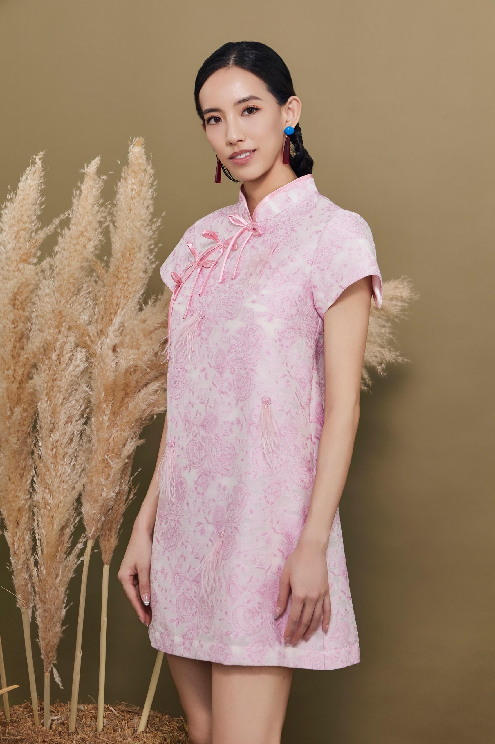 CD2167 Ethereal Blossom Qipao Dress