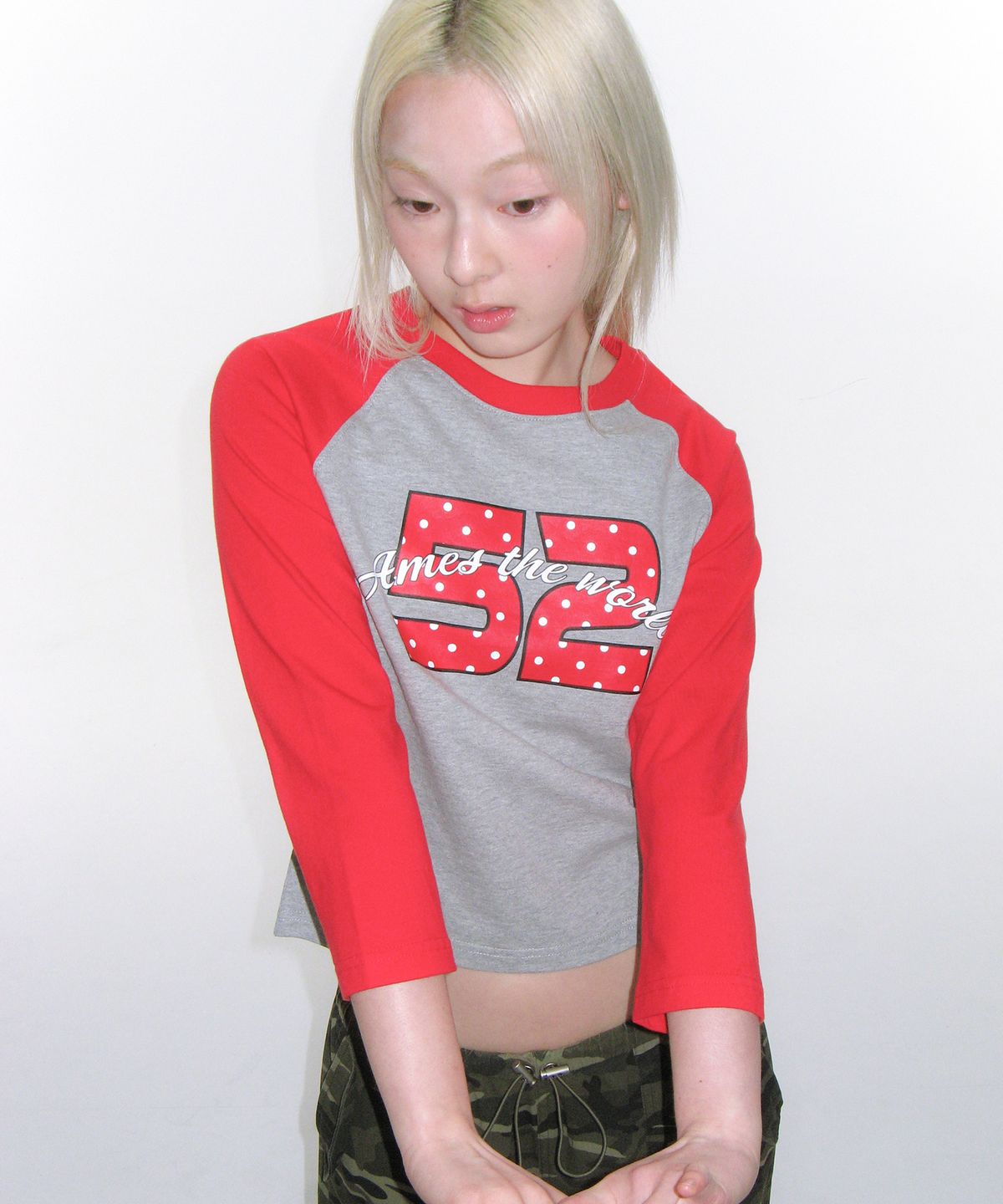 🇰🇷訂購｜AMES 26SS｜DOT 52 3/4 SLEEVE RAGLAN TEE  3色 
