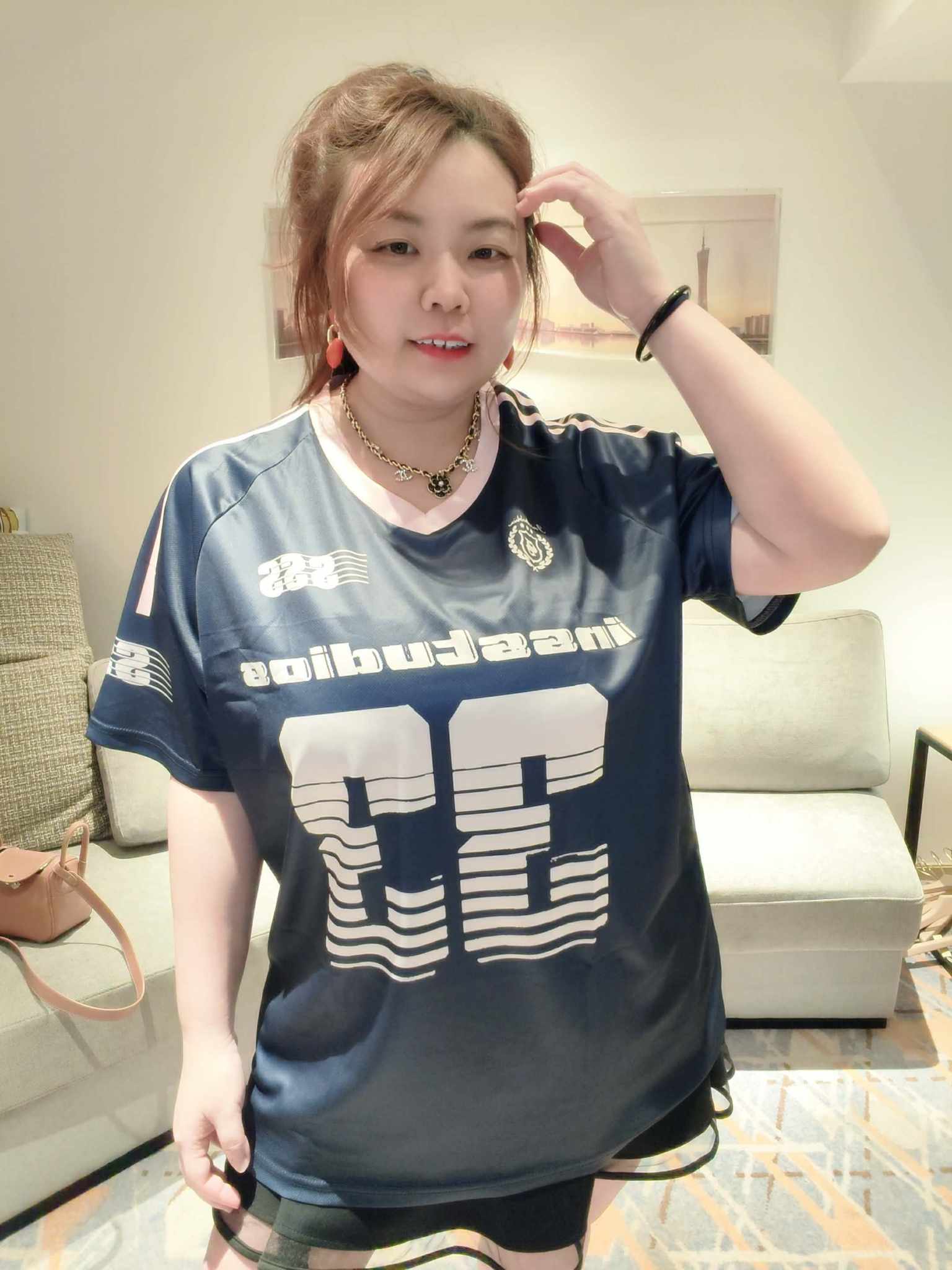 YCI10 331 V领拼色冰凉透爽球衣