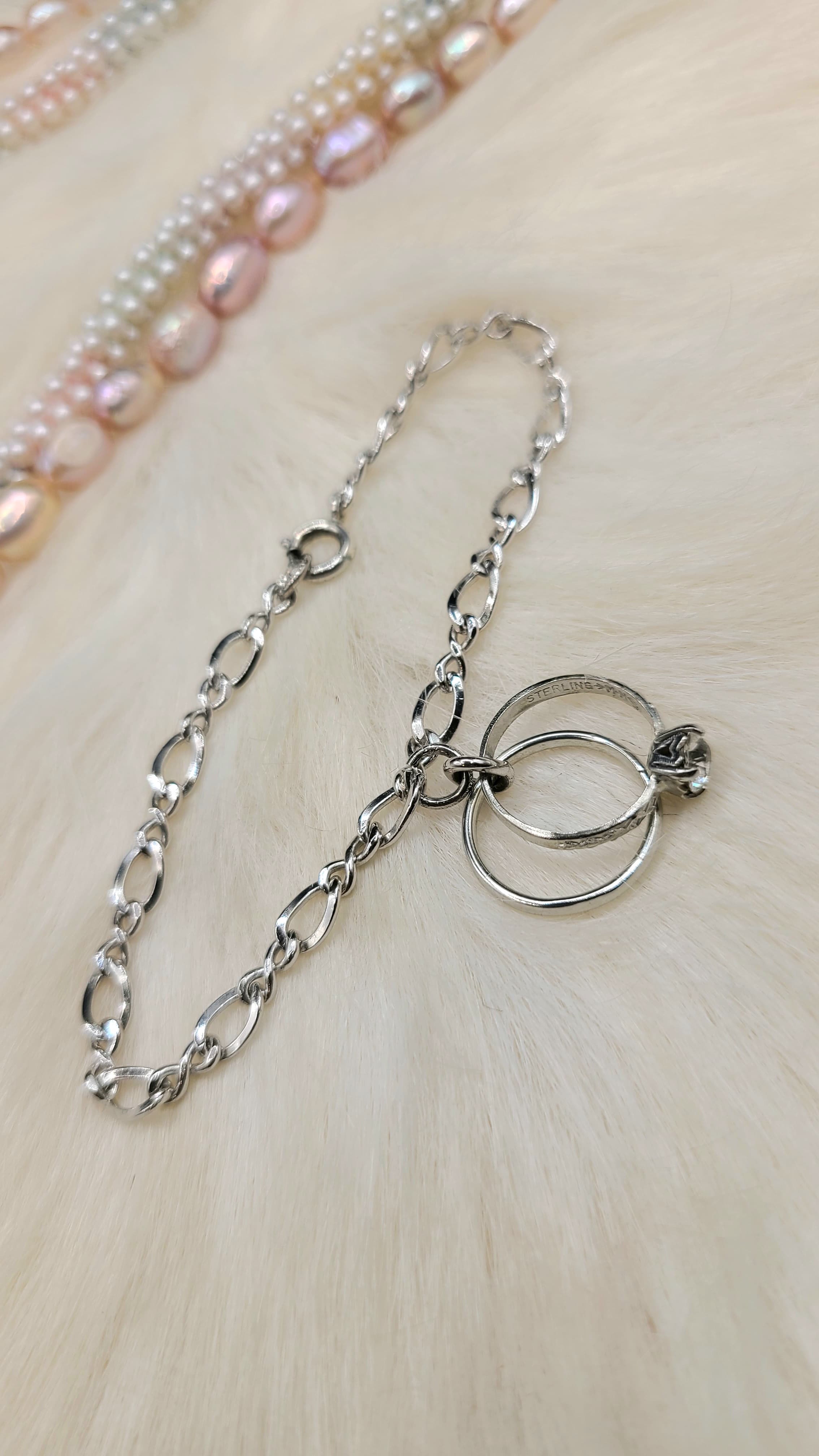 Danecraft 對戒吊飾純銀手鍊