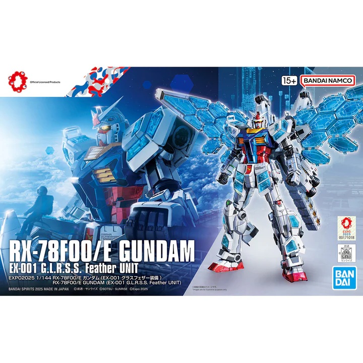 1/144 RX-78F00/E GUNDAM （EX-001 G.L.R.S.S. Feather UNIT）